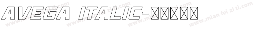 Avega Italic字体转换